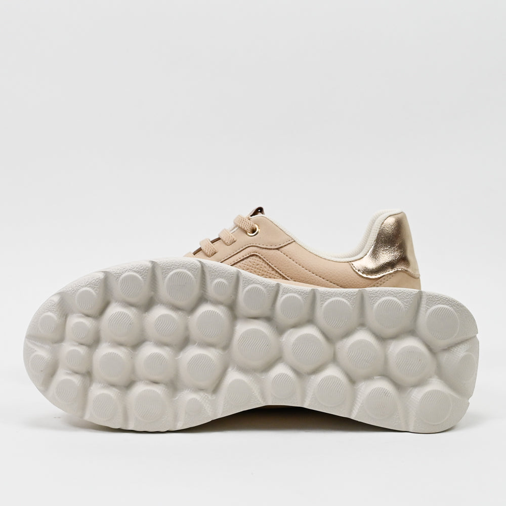 Piccadilly Chaussures Femme - بيج ذهبي